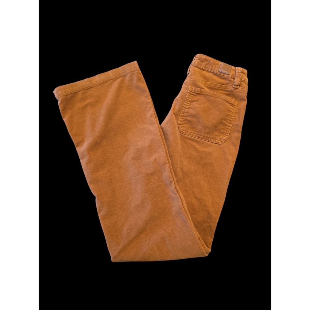 YMI Jeans Women's Sz 7 28" Corduroy Pants Camel Brown Stretch Bootcut High Rise